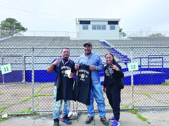 Placing third at the cook-off benefitting VPHS track was Norman Johnson of Ville Platte. (Gazette photo by Tony Marks)