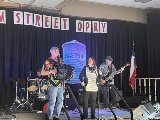 Jean-Pierre and the Zydeco Angels are pictured as they take the stage for A Cajun Country Farm Street Opry at the Convention and Exhibit Center on Thursday, February 1. (Gazette photo by Tony Marks)