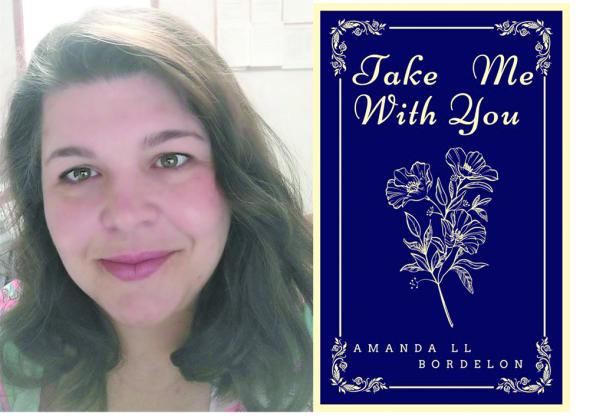 BORDELON PENS BOOK OF POETRY - Eunice native Amanda Lejeune Bordelon released her first book of poetry in June 2023. Shown above is a photo of the author and a photo of the cover artwork. (Photo courtesy of Amanda L. Bordelon)