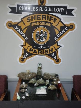 Pictured are the 2.75 pounds of marijuana and other narcotics seized by the sheriff’s office. (Photo courtesy of EPSO)