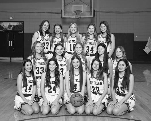 The district champion Sacred Heart Lady Trojans are pictured above. In no particular order are Myka Harper, 3; Averie Pitre, 4; Emily Stagg, 10; Olivia Tate, 13; Laura Prudhomme, 14; Ava Johnson, 15; Alyssa Brignac, 20; Katherine Fontenot, 21; Kali Shiver, 22; Jodie Landry, 23; Bre Ardoin, 24; Jolie Vidrine, 33; Taylor Darbonne, 34; Mary Perron, 35; and Rose Ardoin, 40. (Photo courtesy of Angela DeVille)