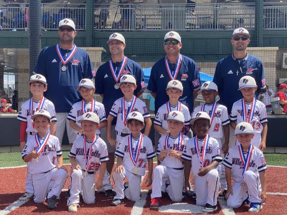 The Ville Platte East T-Ball All-Stars, who competed in the Dixie Youth Region III World Series in Monroe, are pictured with their coaches. In no particular order are head coach Josh Fontenot and players Ty Fontenot, Jax Lavergne, Emmett Lafleur, Levi Welch, Baylor Doucet, Elliott Bischoff, Everett Fontenot, Amari Carr, Luke Allen LaHaye, Rivers Ortego, Greg Thomas, and Joseph LaHaye.