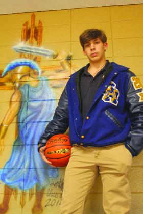 Sacred Heart’s Austin Darbonne has been named the 2022 Ville Platte Gazette’s Most Valuable Player for boys’ basketball in Evangeline Parish. Roberts was also the co-MVP for District 5-1A the season in which he scored the 1,000th point of his career. (Gazette photo by Tony Marks)