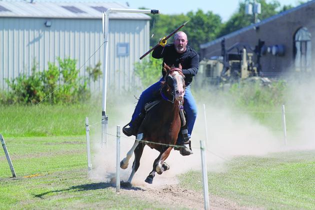 Keith Saucier is pictured as he qualifies last year for the Louisiana Tournoi. Saucier qualified again this past Sunday for the event that will take place on Sunday, October 16, at the Industrial Park. (Gazette file photo)