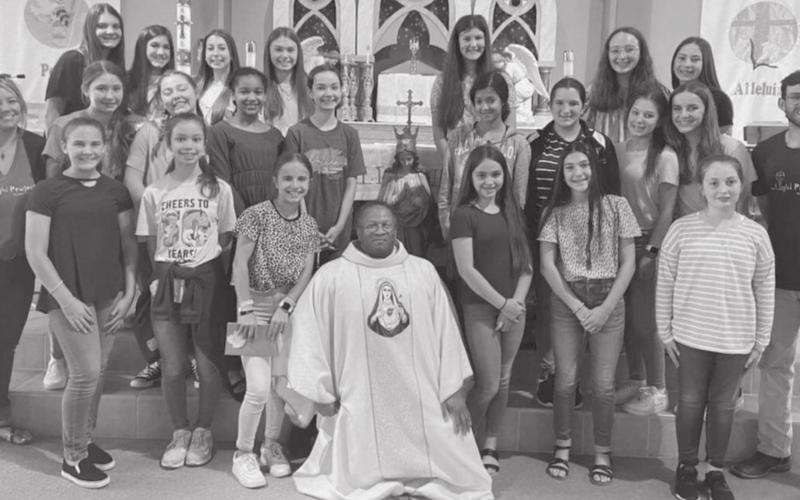 JUNIOR HIGH GIRLS ATTEND RETREAT