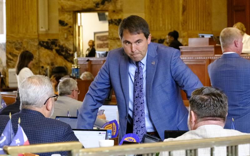 Rep. Ryan Bourriaque is pushing to fix the state’s road and bridges. (Photo by Cross Harris/LSU Manship School News Service)