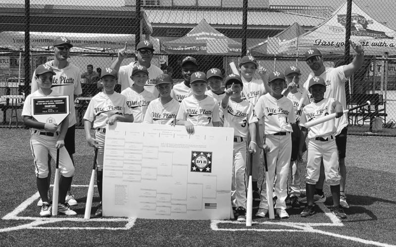 Pictured in the left photo are the Super 10s. Players are Baylor Doucet, Ty Fontenot, Everett Fontenot, Mattox Sylvester, Levi Welch, Rivers Ortego, Joseph LaHaye, Buddy Scott, Emmett Lafleur, Rhett Fruge, Elliott Bischoff, and Amari Carr; and coaches are Derek Fontenot, Josh Fontenot, and Brett Doucet.