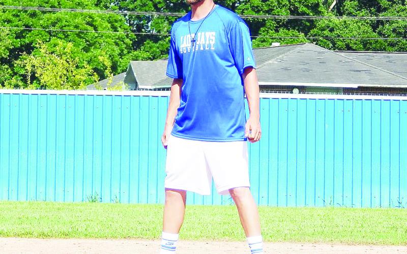 Alex Chapman watches the Lady Jays’ practice this summer. (Submitted photo)