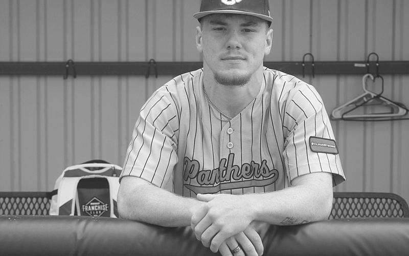 Caden Askey, of Pine Prairie High School, was named the All-Parish most valuable player in baseball. The former Panther slugged 4 home runs and 19 RBI and scored 31 runs.  On the mound, he went 7-1 with an ERA of 2.91. (Gazette photo by Tony Marks)