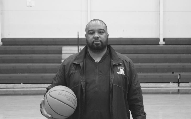 Ville Platte High head basketball coach Launey Coward was selected as the boys’ coach of the year. His team of Bulldogs this past season made it to the state quarterfinals where it lost to Port Allen. (Gazette photo by Rhett Manuel)