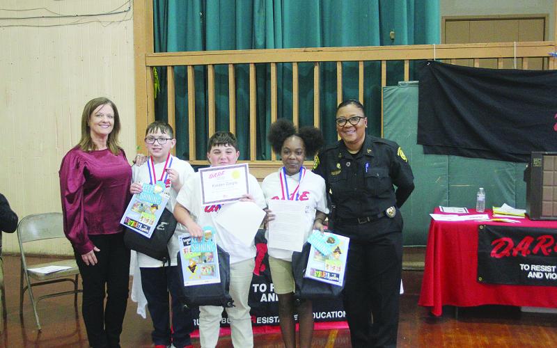 D.A.R.E. graduation is held at CE;  essay winners are named