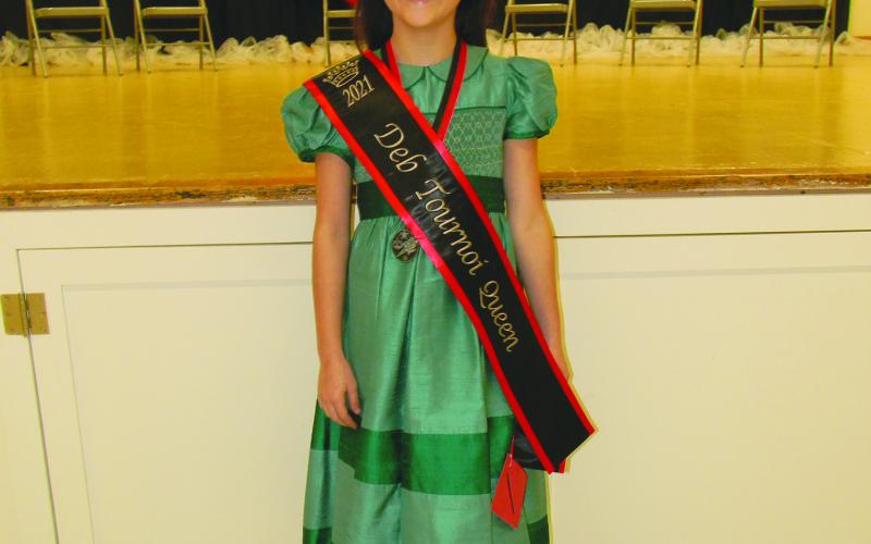 DEB MISS TOURNOI QUEEN - Brooklyn Ann Fontenot was crowned Deb Miss Tournoi Queen.