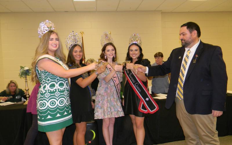 Evangeline Parish festival  are queens recognized