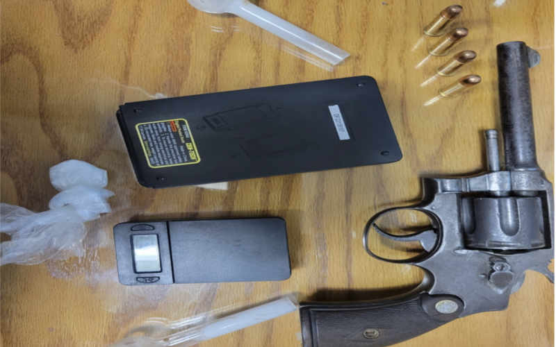 Pictured are items seized after a recent drug related arrest by the Evangeline Parish Sheriff’s Office. (Photo courtesy of EPSO)