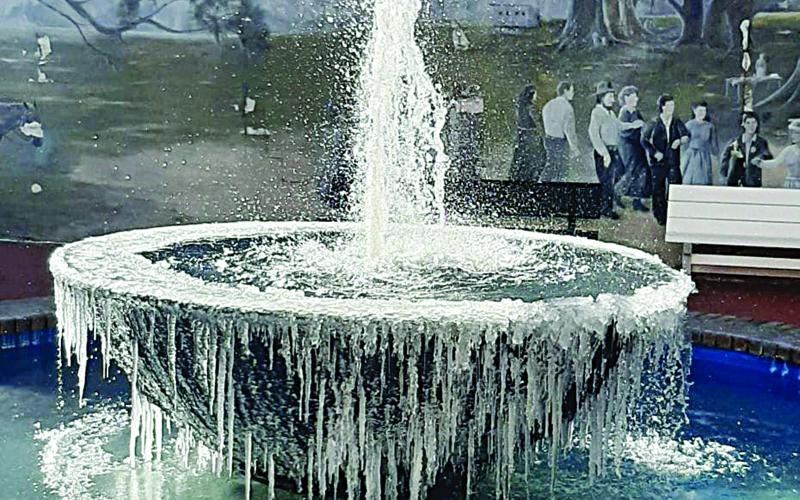 Frozen weather hits parish