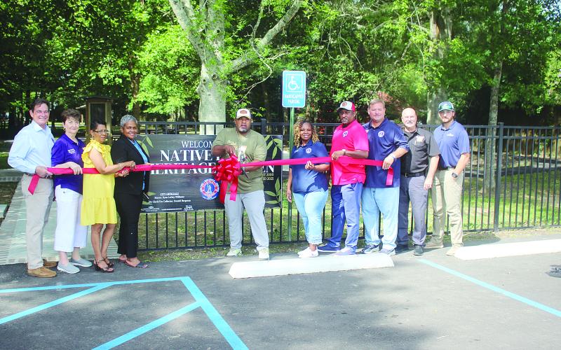 Ribbon cutting is held at Native Plant and Heritage Garden