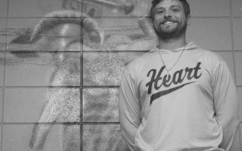 Kayne Hargrave, of Sacred Heart, guided his Trojans to a top-10 finish and a first-round bye in the playoffs. For his efforts, he was named the parish’s coach of the year in baseball. (Gazette photo by Tony Marks)