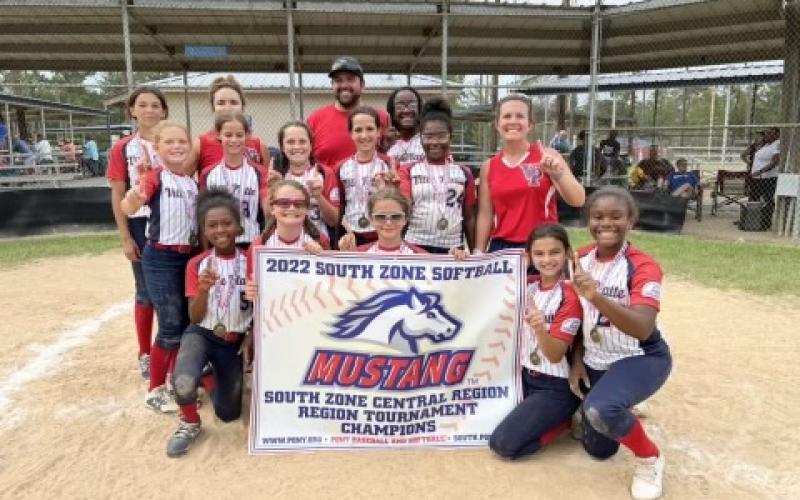 Members of the World Series bound 10U All-Star team (in no particular order) are Jacelyn Anderson, Vivian Chapman, Emily Duos, Taylor Edwards, Emry Figueiredo, Isabelle “Izzy” Fontenot, Darriell Freeman, Ja’Miree Freeman, Camille Guillory, Jolie Lafleur, Sadie Grace Soileau, and Allie Veillon. (Photo courtesy of Lauren Guillory)