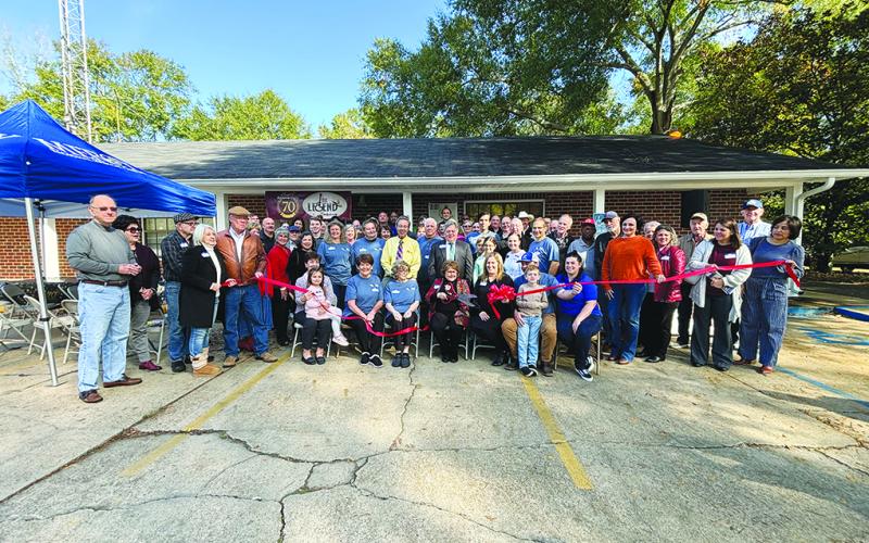 A ribbon cutting was held on Wednesday, November 22, to commemorate the 70th anniversary of KVPI AM/FM in Ville Platte. The owners, past and present employees, and other members of the community are pictured for the special event.