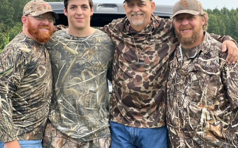 Pictured from left are Christopher Ludeau, Cain Ludeau, Jesse Ludeau, and Jay Ludeau. (Photo courtesy of Christopher Ludeau)