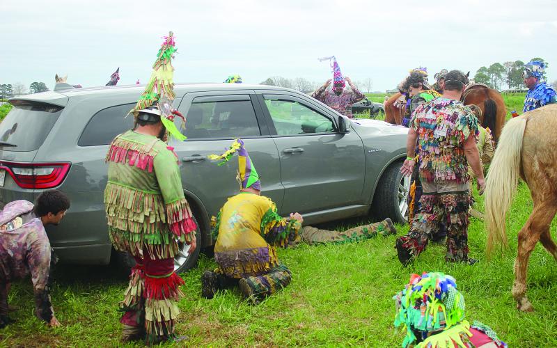 Le Courir de Mardi Gras goes through Mamou