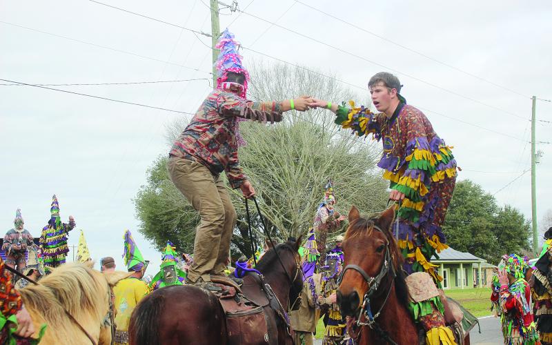 Le Courir de Mardi Gras goes through Mamou