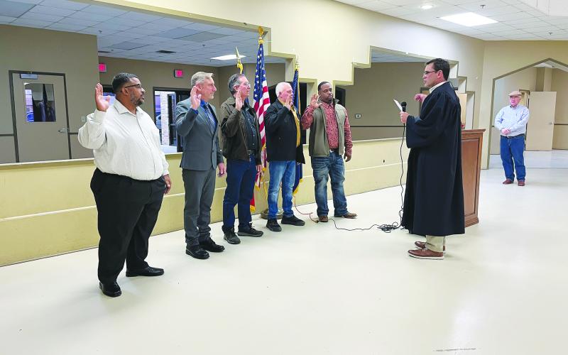 Mamou officials take oaths of office