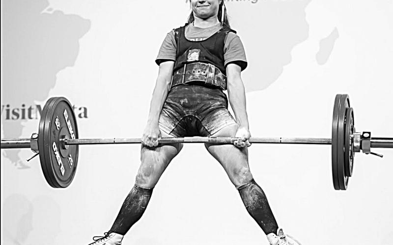 Adeline Launey is pictured above as she competes in the deadlift portion of the 2024 IPF (International Powerlifting Federation) Sub-Junior and Junior World Championships in St. Paul’s Bay, Malta. (Photo courtesy of Jacob Launey)