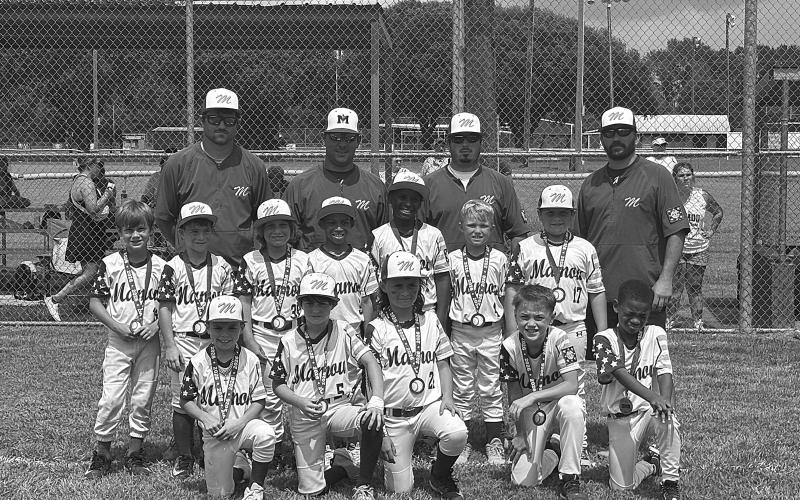 Pictured in the bottom photo are members of the Mamou 8U DYB All-Star team. Players are Callen Landreneau, Jarlon Anderson, Eli Briscoe, Darien Dicks, Brenton Doyle, Mardi Gaspard, Daxton Guillory, Coy Landreneau, Lane Mayeaux, Rhett Pierrottie, Hunter Mouton, and Gannon Watson. (Gazette photos by Tony Marks)