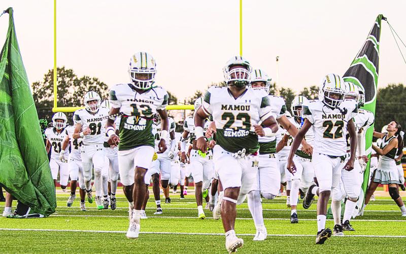 The Mamou Green Demon football team is undergoing summer workouts as it prepares to take the field again this fall during the regular season. (Photo courtesy of Mamou Green Demon Football)