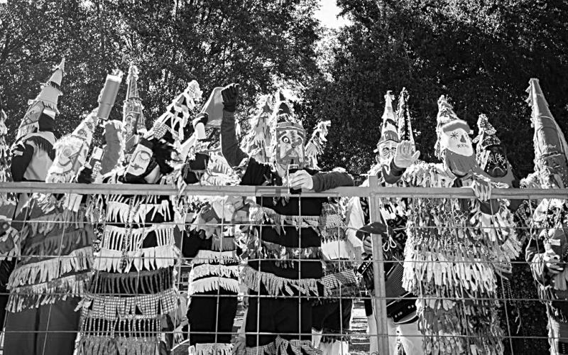 Basile Mardi Gras runners are shown above during last year’s festivities. (Photo by Tonya Ortego)