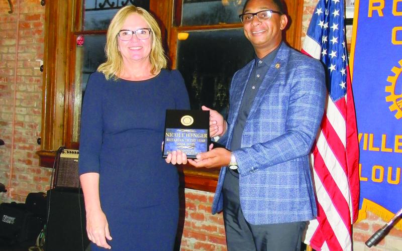 Wenger is named Rotarian of the Year