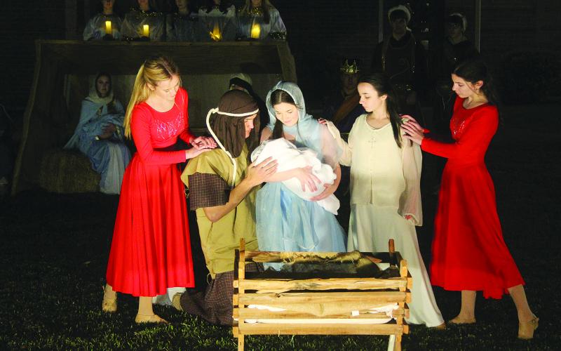 From left in the top photo are Lillian Blanchard, Isaac Leger, Colleen Fontenot, Amelia Tate, and Ella Ortego.