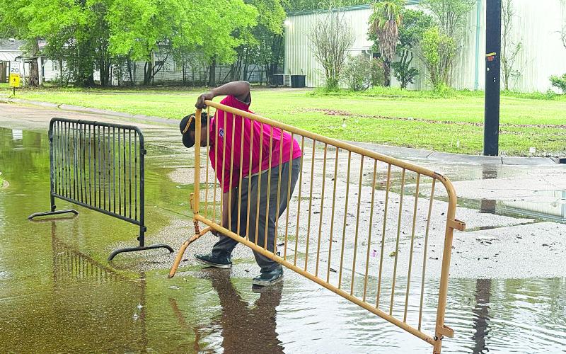Strong weather moves through area