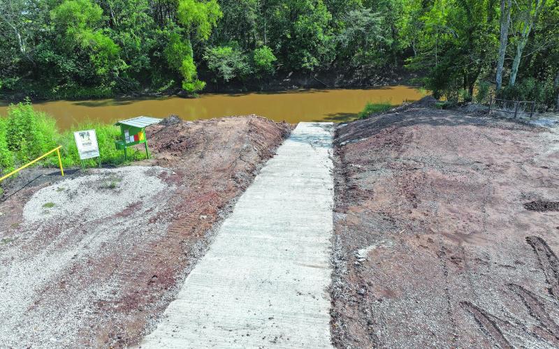 New boat ramp on Acadiana Conservation Corridor WMA. (Photo courtesy of LDWF)