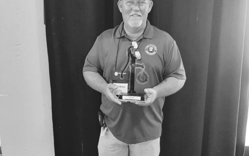 McGee named Wastewater Operator of the Year