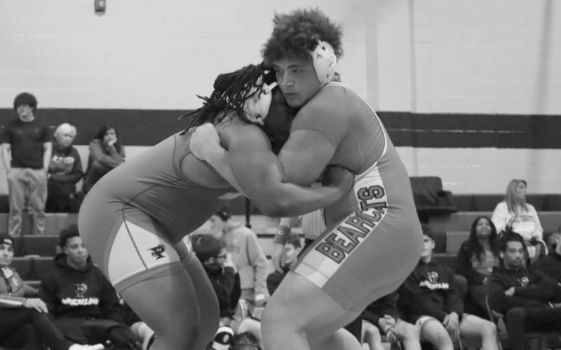 Bearcat Romnyn Cortez (at right) was the runner-up in the heavyweight division at the La. Classic in Gonzales.