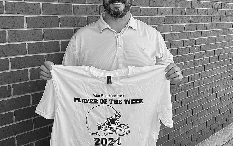 Player of the Week shirt is presented