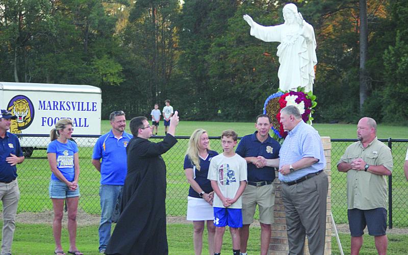 Statue is blessed