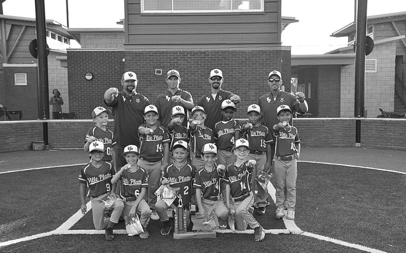 Pictured in the right photo are the 8U All-Stars. Players are Kyrie Tillman, Hayden Mayeaux, Drake Andrus, JT Ardoin, Hayden Sonnier, Rhett Faul, Beckett Israel, Dawson Roberie, Cooper Haller, Holden Ortego, Luke Veillon, and Liam Freeman; and coaches are Ryan Haller, Marcus Guillory, Jordy Veillon, and Jeramy Faul. (Photos courtesy of Ville Platte Dixie Youth Baseball)