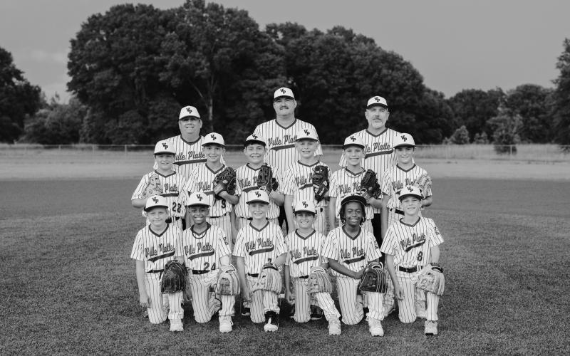 The Ville Platte Super 10s were the DYB District 7 Tournament Runners-Up. Players are Khayden Seraille, Owen Prudhomme, Corbin Haller, Owen Veillon, Daniel Rider, Merritt Deville, Kharter Seraille, Patrick LaHaye, Jacques Fontenot, Mason LeJeune, and Hudson Deville. Coaches are Danny Rider, Sam LaHaye, David LaHaye, and Spencer LeJeune. (Photo courtesy of Malerie Veillon)