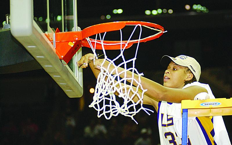 Arguably the greatest women’s basketball player in state history, Seimone Augustus played point guard/forward while starring at high school, college and professional levels. Part of three gold medal-winning Olympic teams and four WNBA title teams. Was on the cover of Sports Illustrated for Women as a high school freshman. LSU unveiled a statue in her honor in January 2023. (Photo courtesy of Louisiana Sports Hall of Fame)