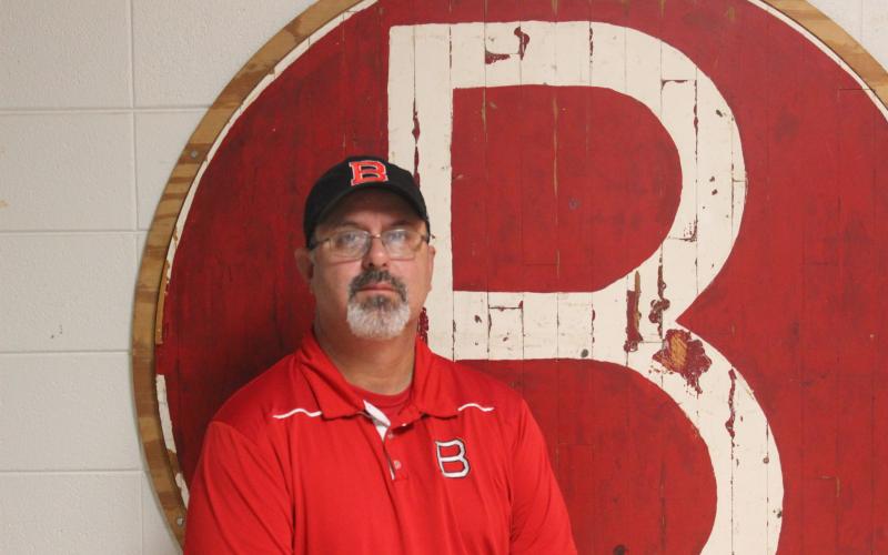 Despite losing the first four games of the seasons, the Basile Bearcats went on a winning streak that carried them into a state quarterfinal round game against eventual state runner-up Logansport. For their efforts, Kevin Bertrand was named coach of the year. (Gazette photo by Rhett Manuel)