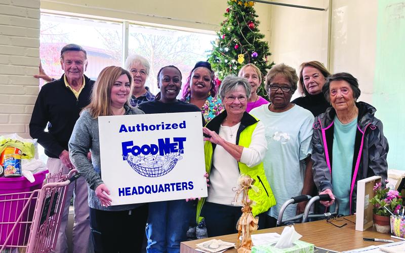 Shown in front, from left, are volunteers Kaera Doucet, Eureka Prudhomme, Rose Fontenot, Dorothy Griffin and Ollie Bright. Standing in back, same order, are Eugene Fontenot, Sharlene Znamierowski, Melissa Arvie, Becky Miller and Eva Smith. Not pictured are volunteers Anetta Fontenot and Monette Richardson. (Gazette photo by Heather Bogard)