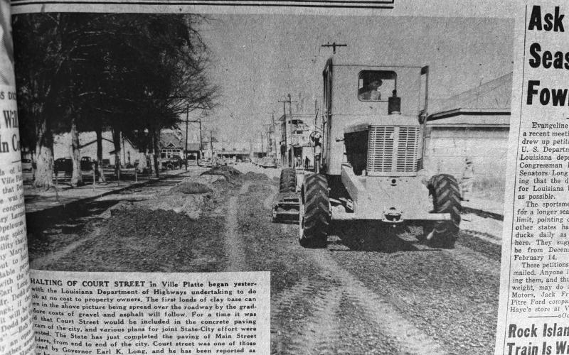 In March 1952, Court Street was asphalted through a project with the Louisiana Department of Highways. (Gazette file photo)