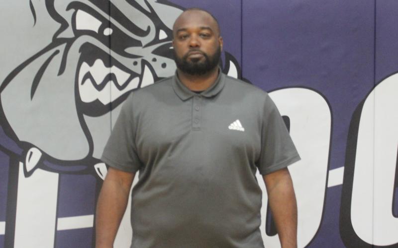 Ville Platte High head coach Launey Coward has been named the 2022 Ville Platte Gazette’s Coach of the Year for boys’ basketball in Evangeline Parish after leading Bulldogs to an overall record of 19-8 and a district championship with a 9-1 record. (Gazette photo by Rhett Manuel)