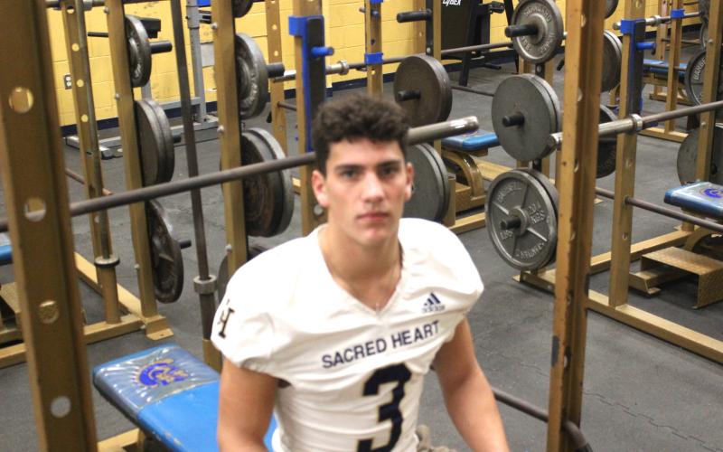 Caleb Hood was named All-District Offensive MVP. His inclusion as an All-Parish first-team defender as well as offensive MVP shows how important he was all year to the Trojans in all aspects. (Gazette photo by Rhett Manuel)