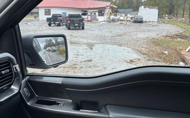 Tornado hits Basile