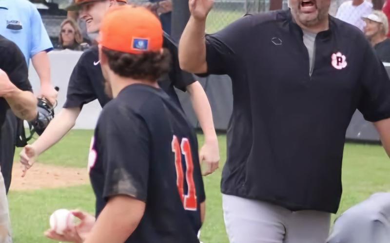For Evangeline Parish Baseball Coach of the Year Dylan Manuel, the formula for success hasn’t changed. The school has always had the same talent pool. It’s only grown in size and therefore, had to move up in classifications. (Photo by Abby Reed))