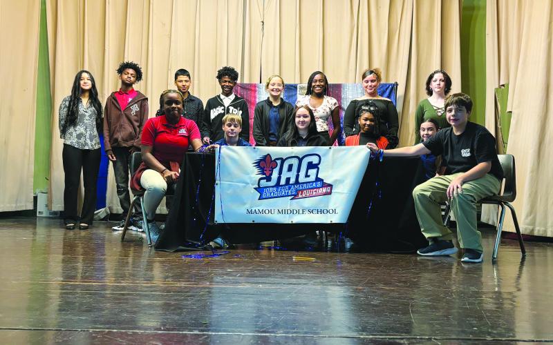 Mamou Junior High JAG students hold debate
